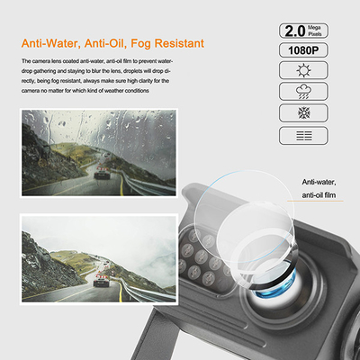 12 Inch Touch Screen Mirror Dash Cam Backup Camera AHD Receiver