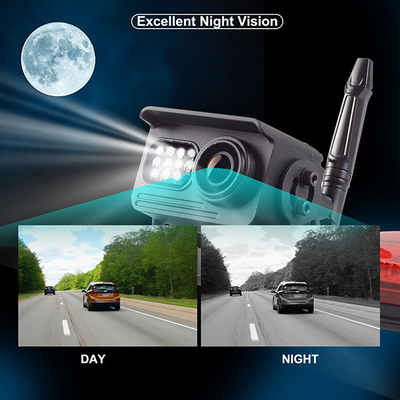 High Brightness Wireless Vehicle Rearview Camera 5 Inch Color Screen IP69K