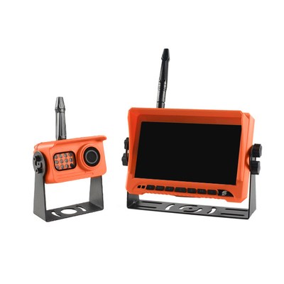 720P H.264 HD RV Wireless Backup Camera Kit With 7 Inch Monitor Orange Color