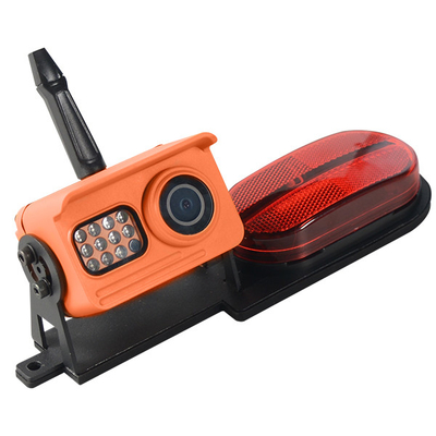 Orange Color IP69K Vehicle Rearview Camera View Angle 120 Degrees