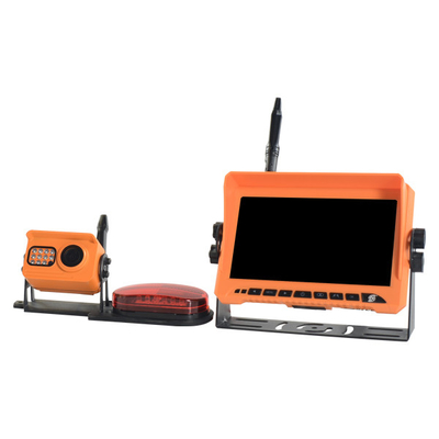 Wireless Orange Color 12V 150mA Truck Rearview Camera Waterproof