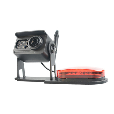7 Inch Black Monitor car waterproof night vision camera With Red Lamp