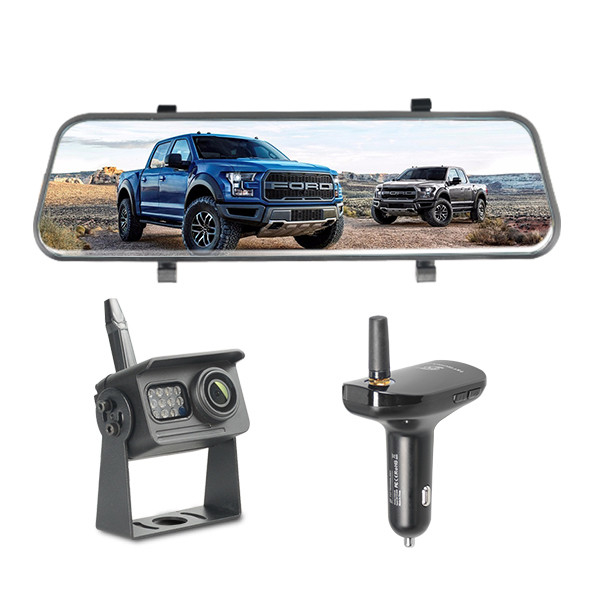 Mirror Dash Cam for Car, 9.6&quot; Mirror Camera Mirror Dash Cam for Car, Support Dual Cameras