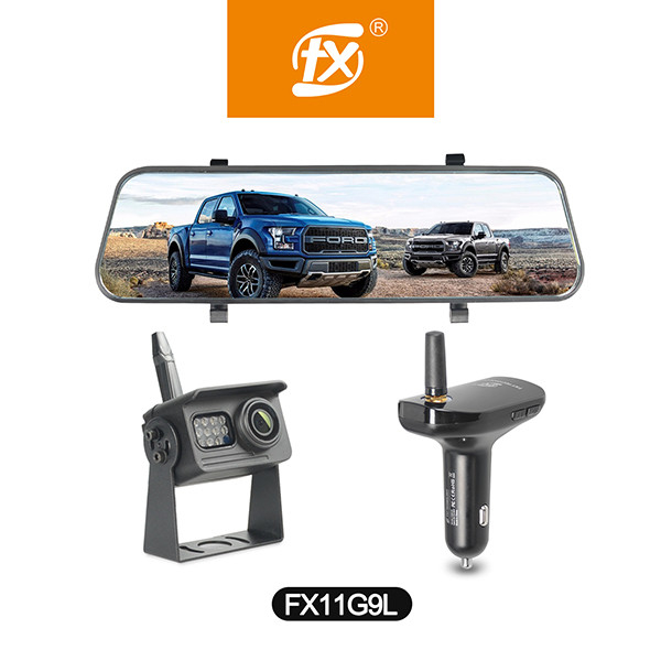 HD 1080P Front and Rear Dual Recording,Touch Screen Monitor,Wireless Backup Camera for RV,Truck