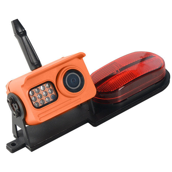 Orange Color IP69K Vehicle Rearview Camera View Angle 120 Degrees