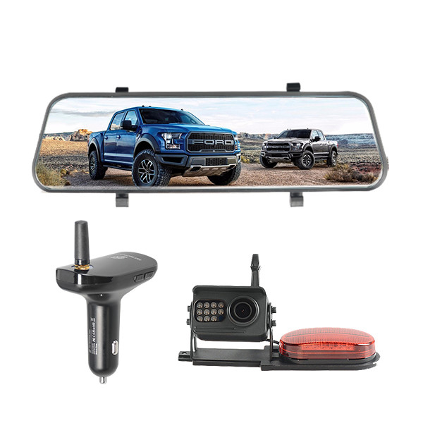 10&quot; Full Screen DVR Wireless Rear View Dash Cam Camera AHD Car Charger Receiver