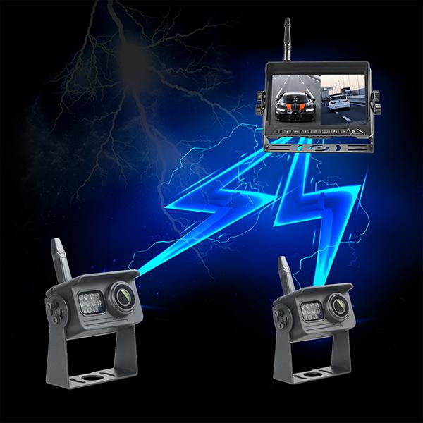 Night Vision Backup Camera 7 Inch Monitor DVR Recording System